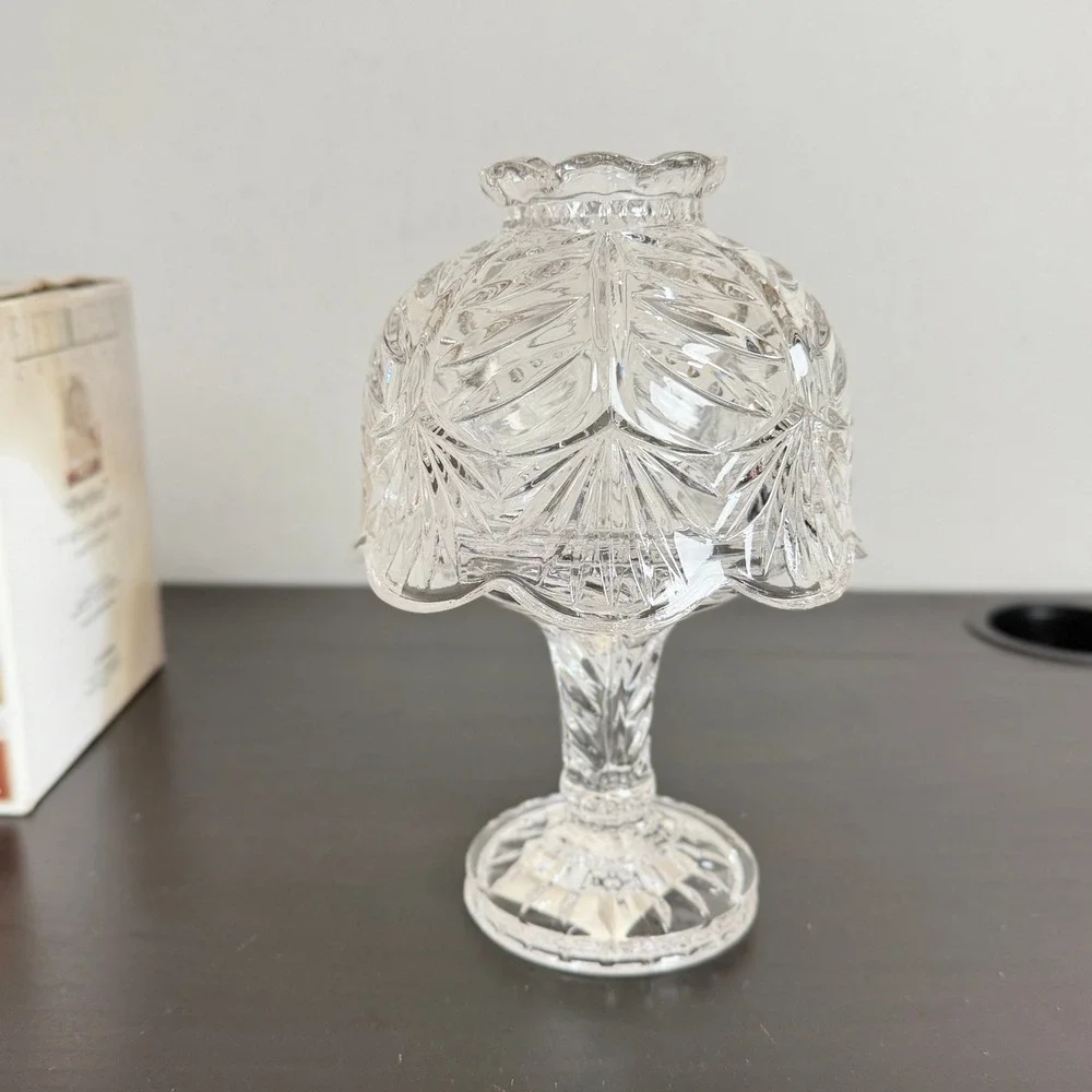 Fifth Avenue Crystal Portico Mini Candle Lamp Fairy Lamp Votive Holder 7.25 inch